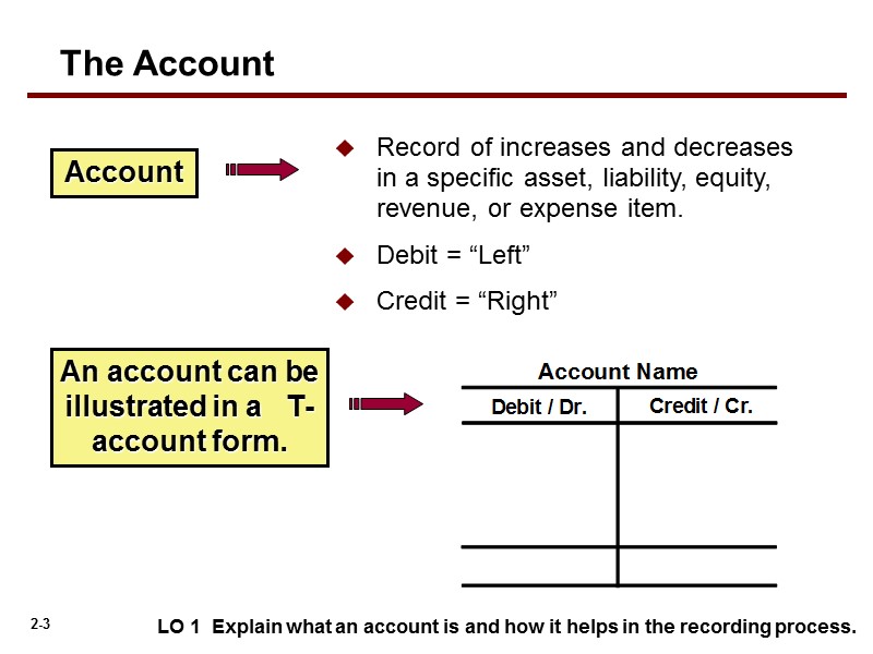 Record of increases and decreases in a specific asset, liability, equity, revenue, or expense